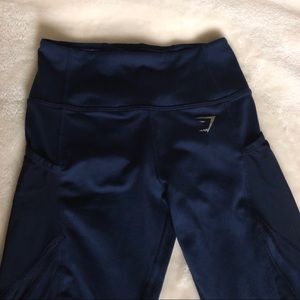 Gymshark - Navy blue 3/4 length workout legging